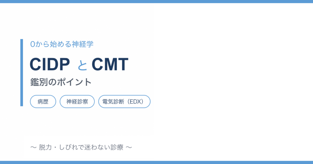 CIDPとCMT：鑑別のポイント